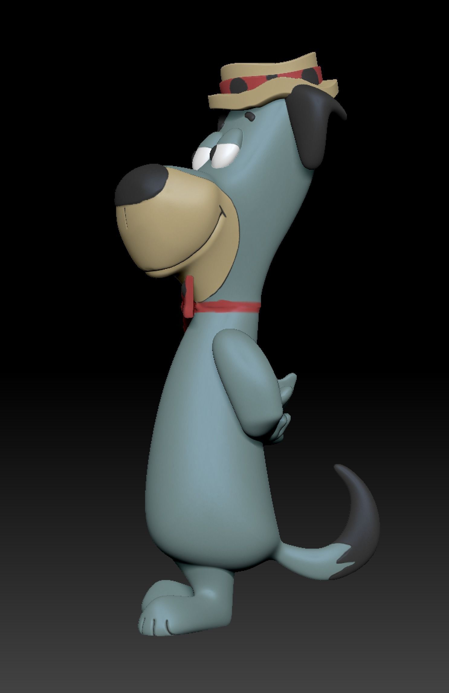 Huckleberry Hound 3D print model_2