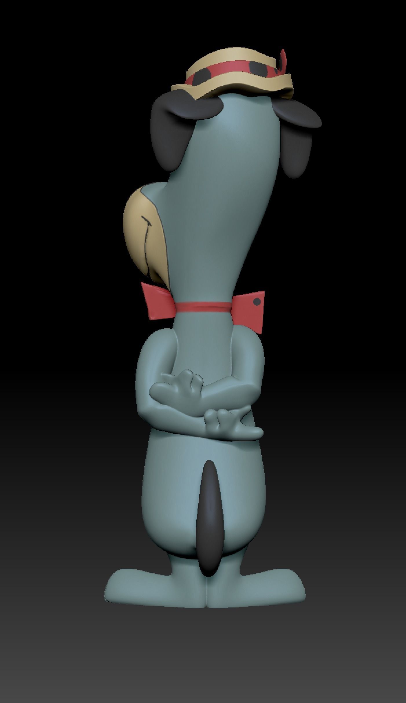 Huckleberry Hound 3D print model_3