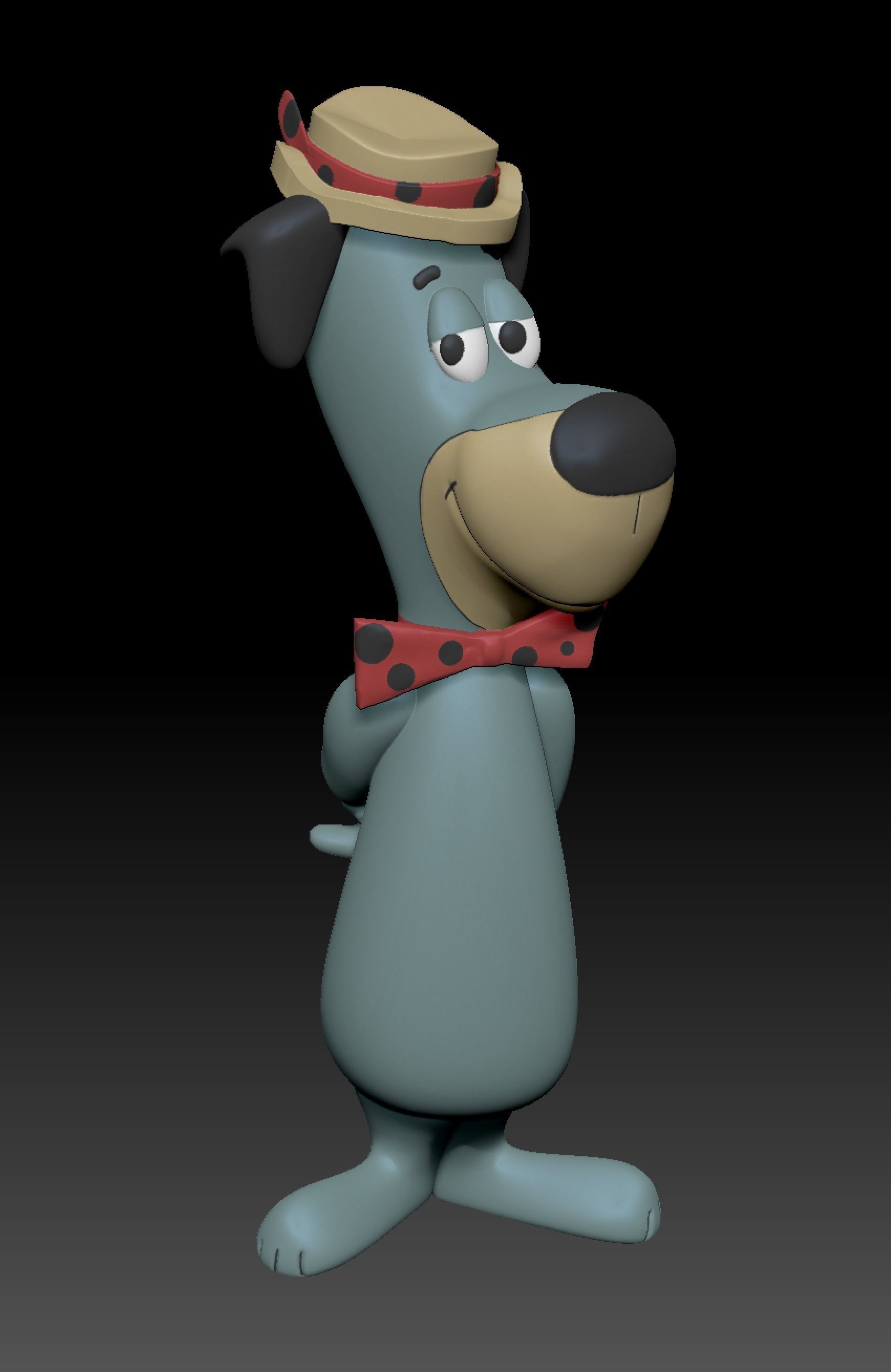 Huckleberry Hound 3D print model_5