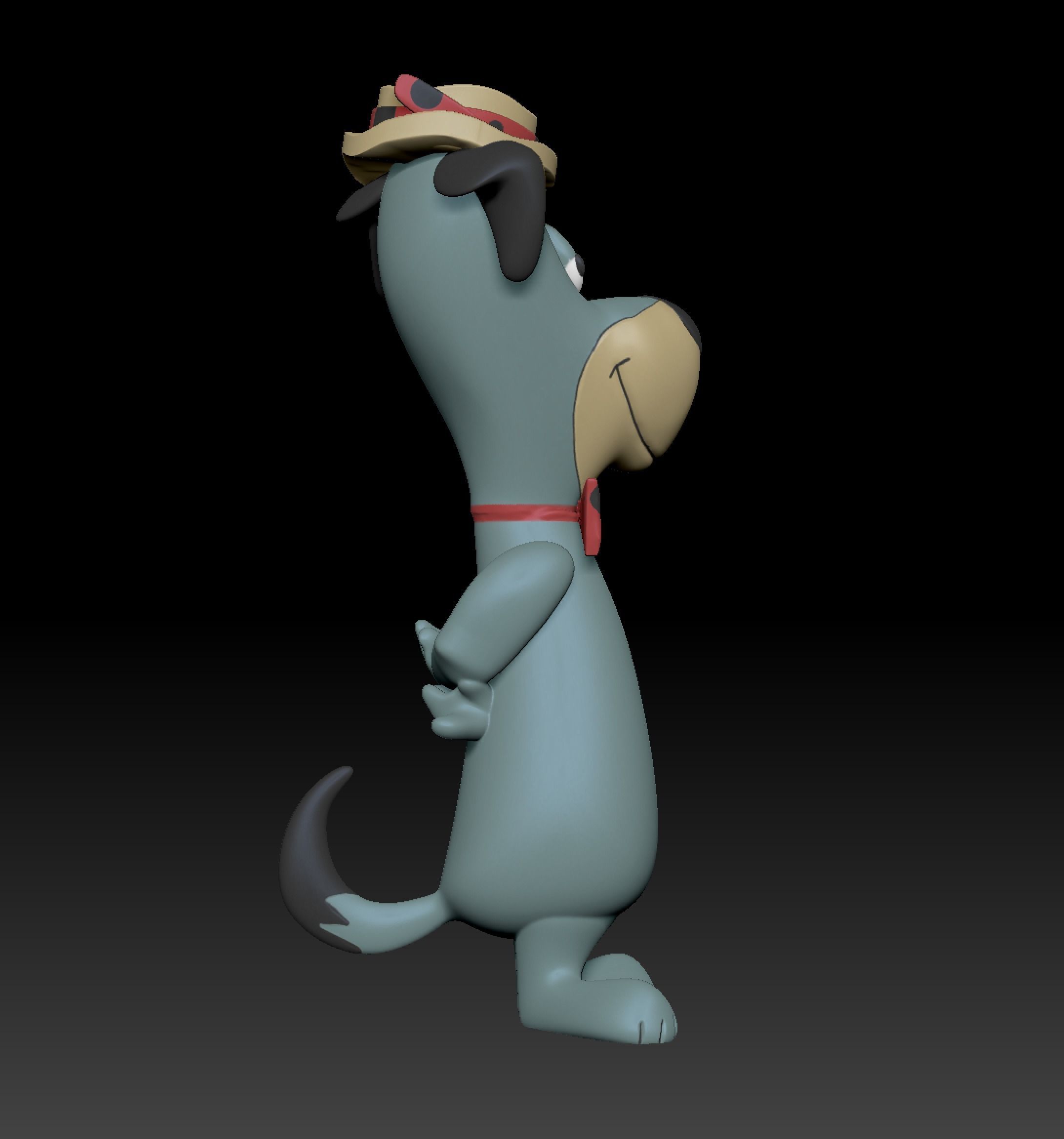 Huckleberry Hound 3D print model_4
