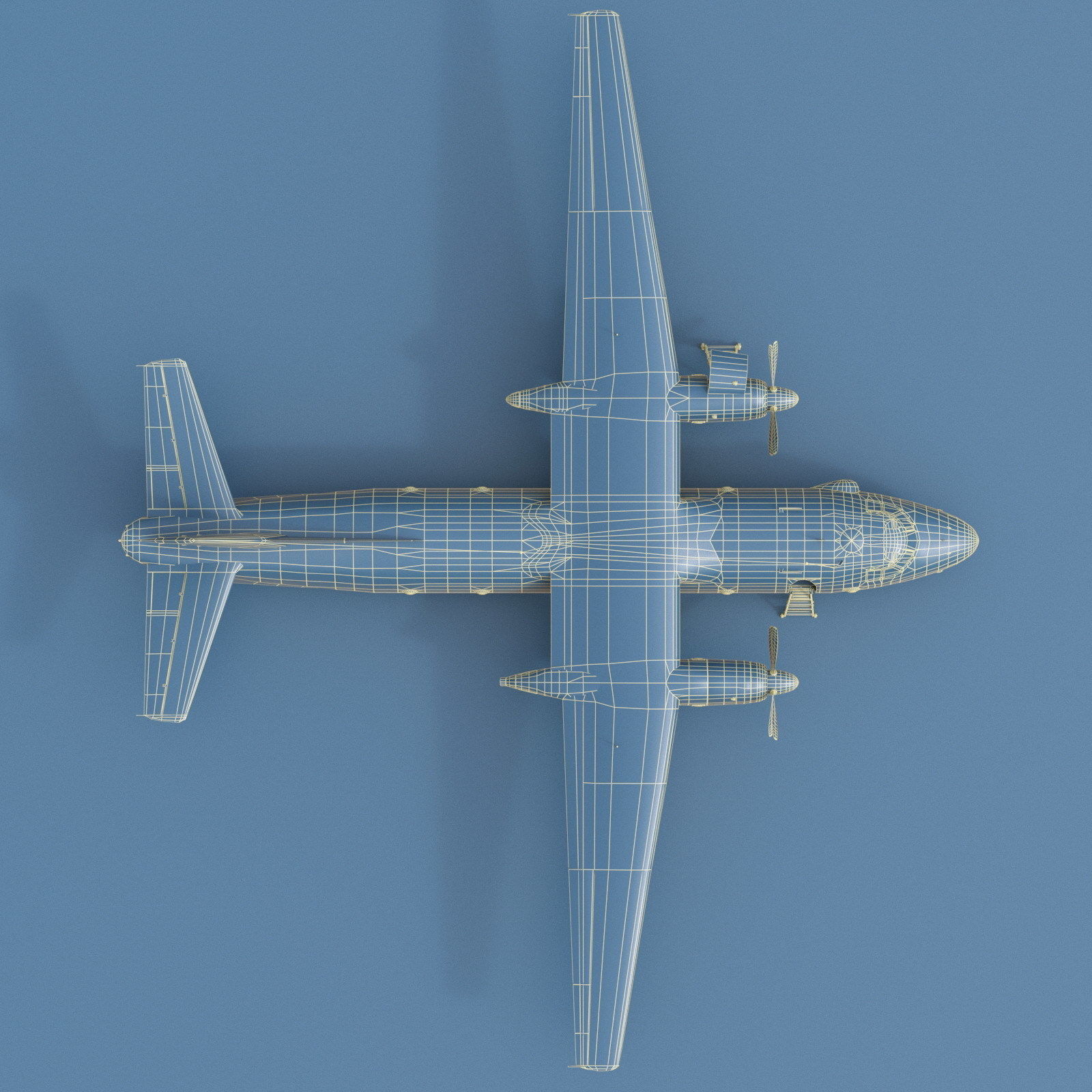 Antonov AN-26 of Ukrainian AF 3D model_21