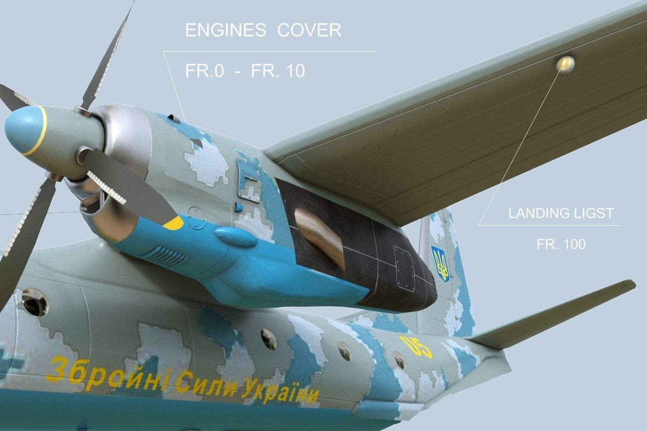 Antonov AN-26 of Ukrainian AF 3D model_12