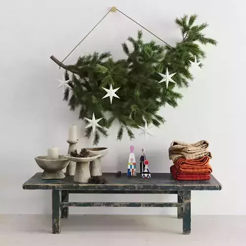 Christmas decor in scandinavian style