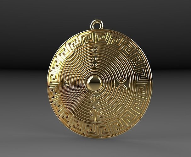 Spiral pendant 3D model 3D print model