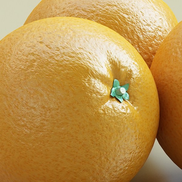 Orange High Detailed High resolution textures 3D model_5