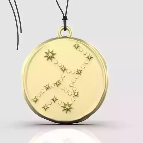 Zodiac Virgo  Sign Pendant