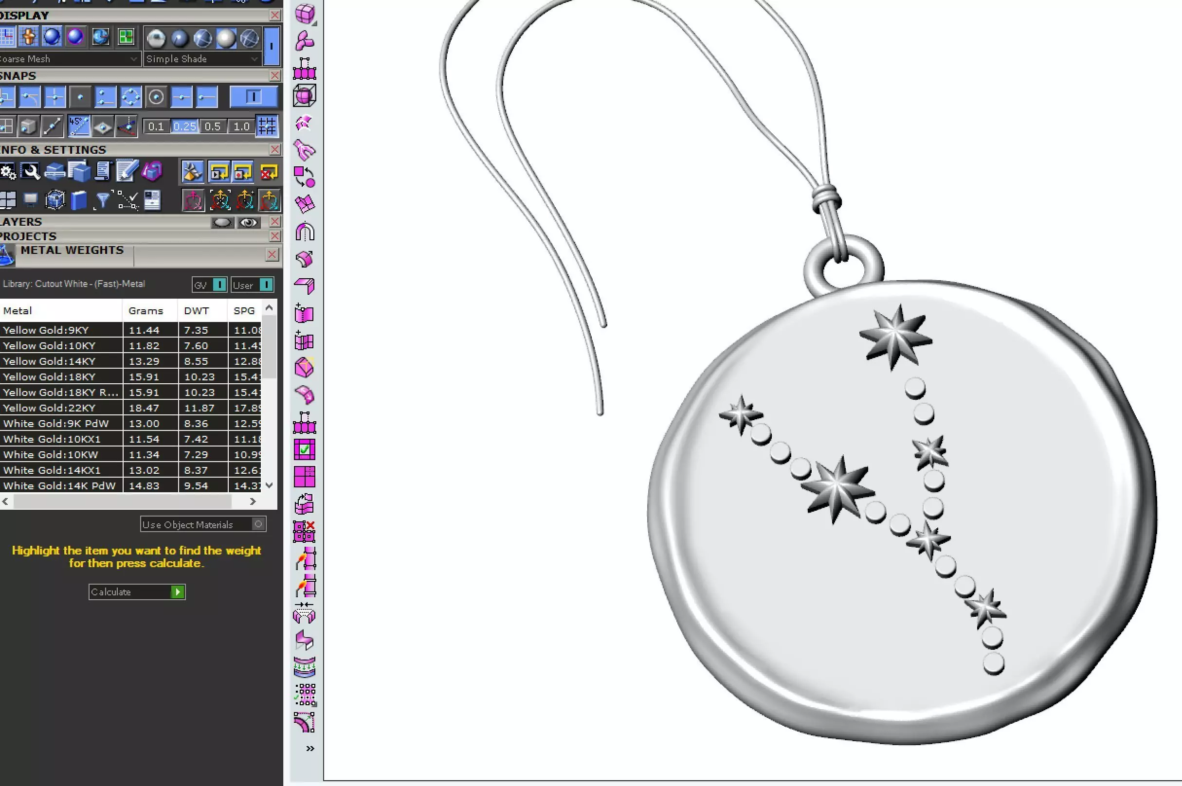 Zodiac Taurus  Sign Pendant 3D print model_2