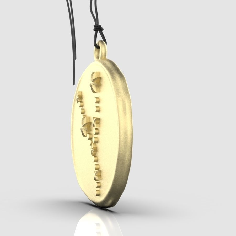 Zodiac Taurus  Sign Pendant 3D print model_4
