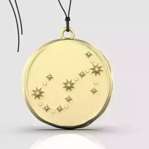 Zodiac Scorpio  Sign Pendant