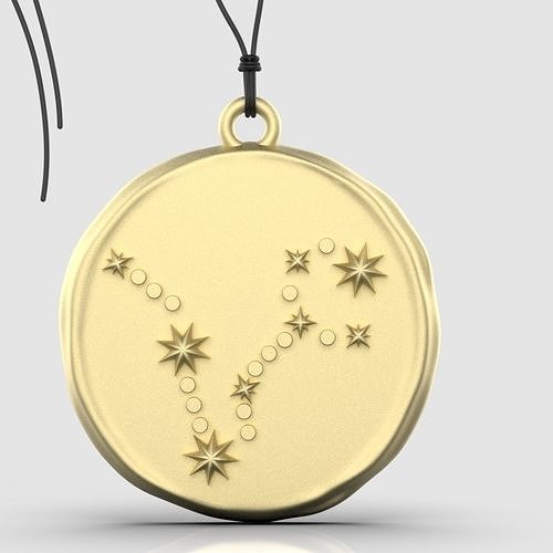 Zodiac Pisces  Sign Pendant 3D print model