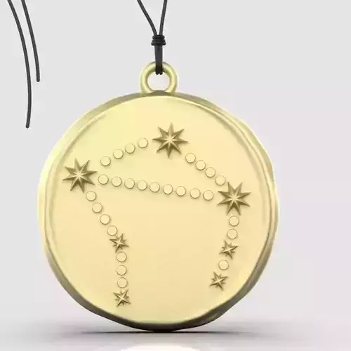 Zodiac Libra  Sign Pendant