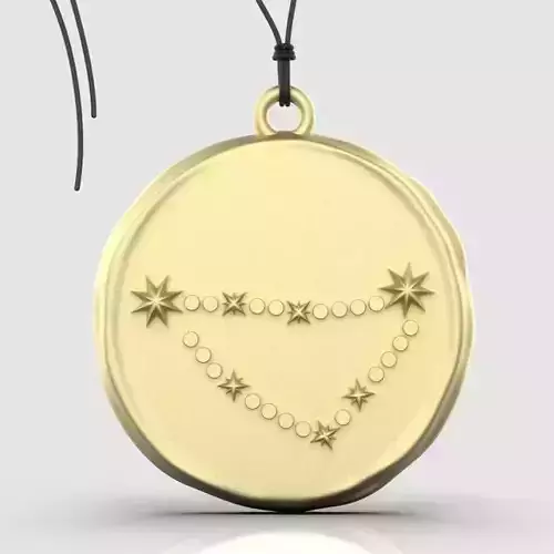 Zodiac Capricorn  Sign Pendant