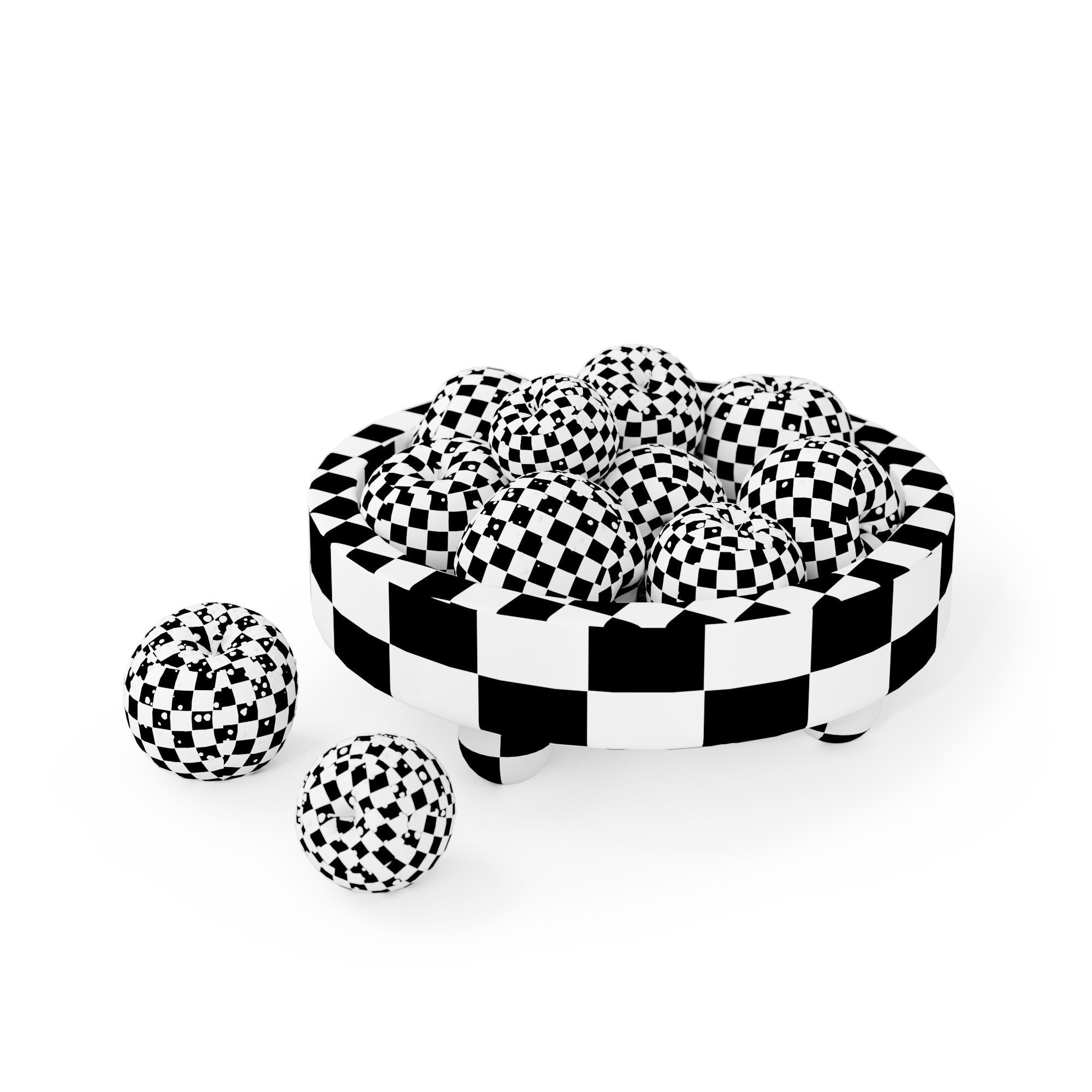 Bowl With Red Apples 3D model_6