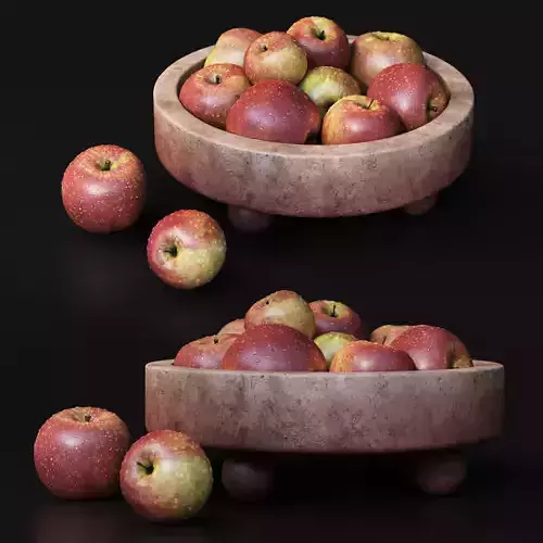 Bowl With Red Apples