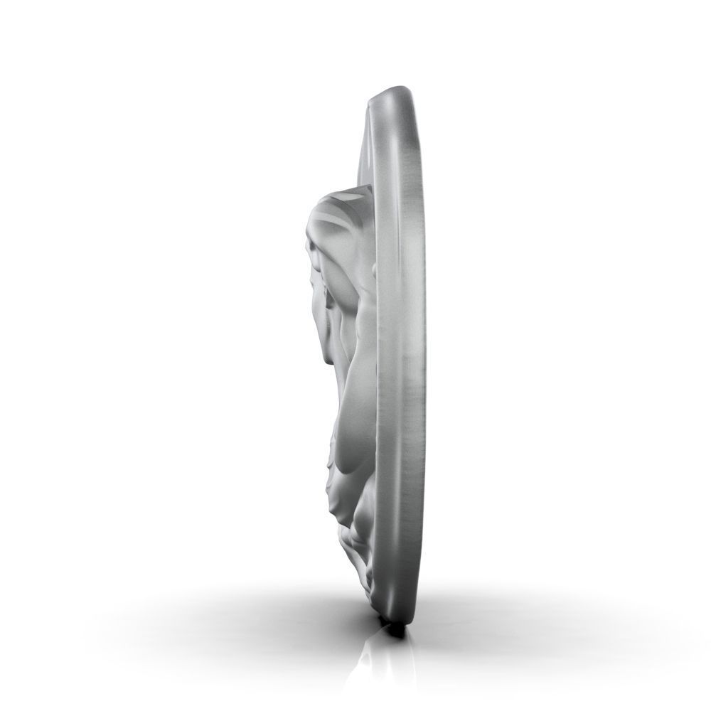 Zodiac Virgo Coin Pendant 3D print model_23