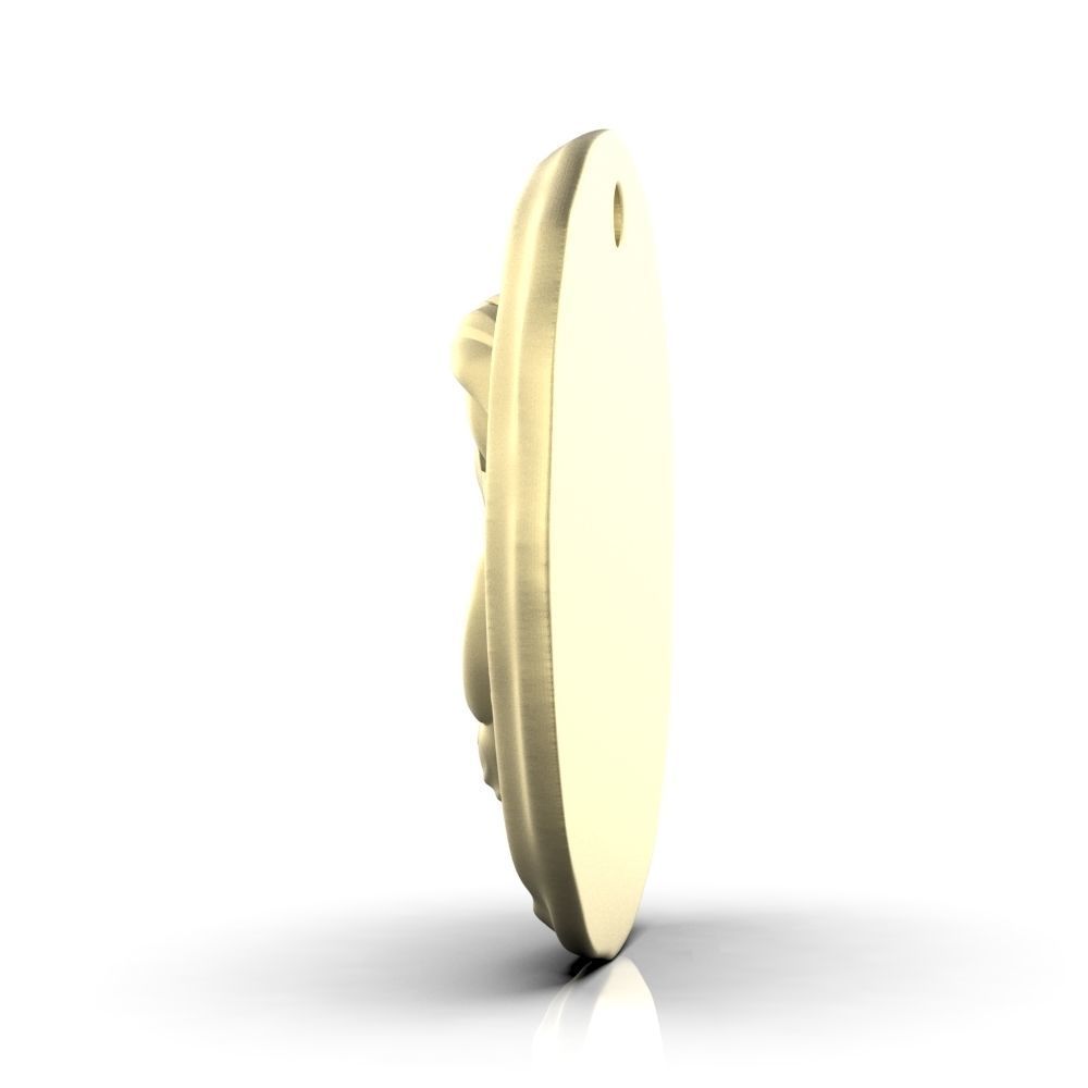 Zodiac Virgo Coin Pendant 3D print model_28
