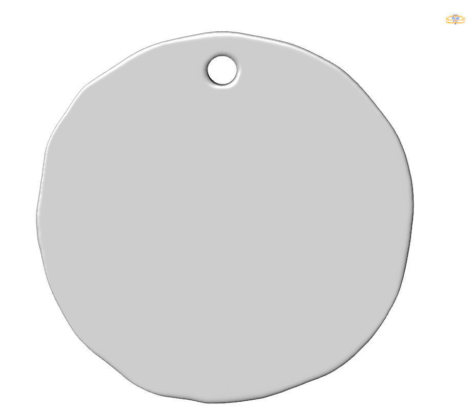 Zodiac Virgo Coin Pendant 3D print model_10