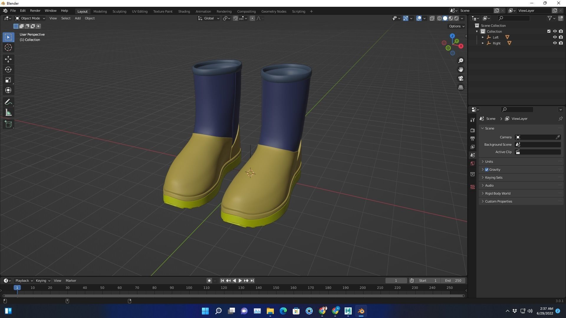 3D Concept shoe Modeling and Print ready file Low-poly 3D model Low-poly 3D model_3