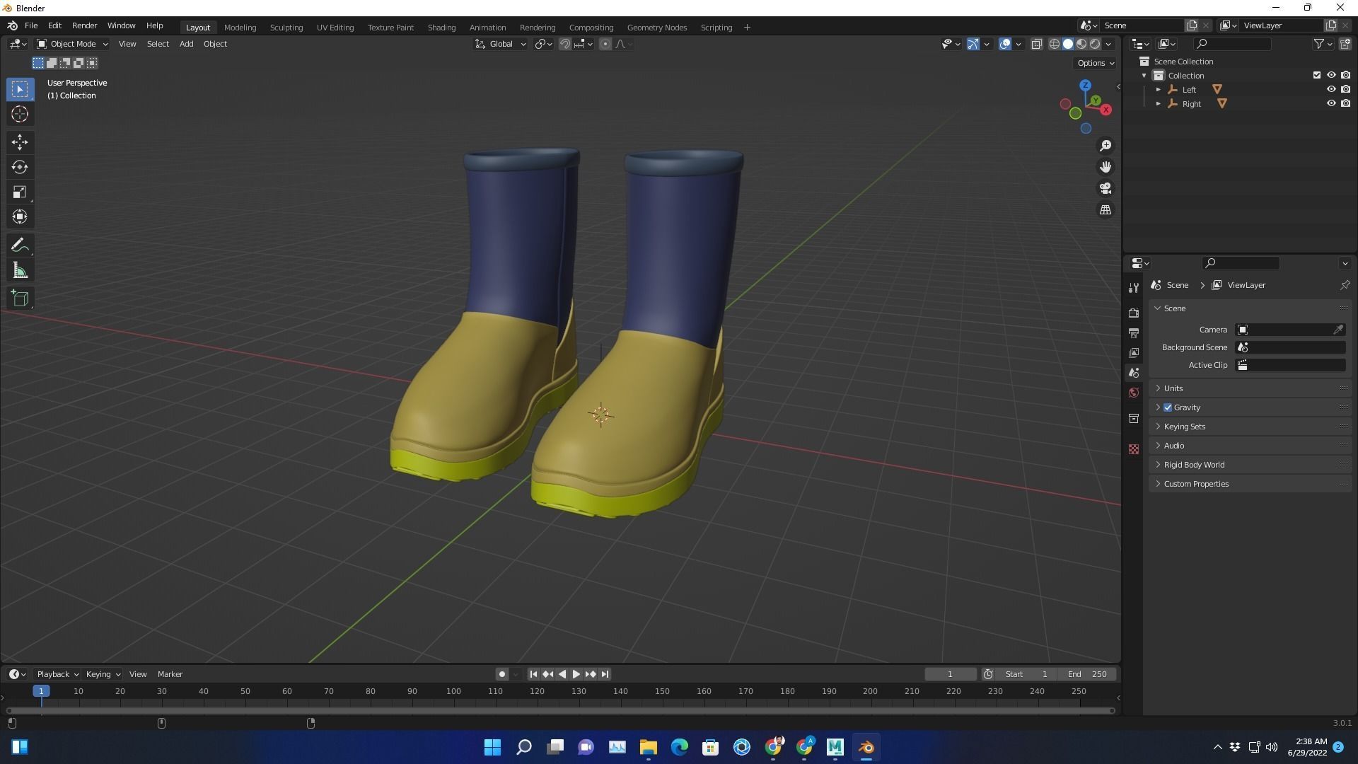 3D Concept shoe Modeling and Print ready file Low-poly 3D model Low-poly 3D model_7