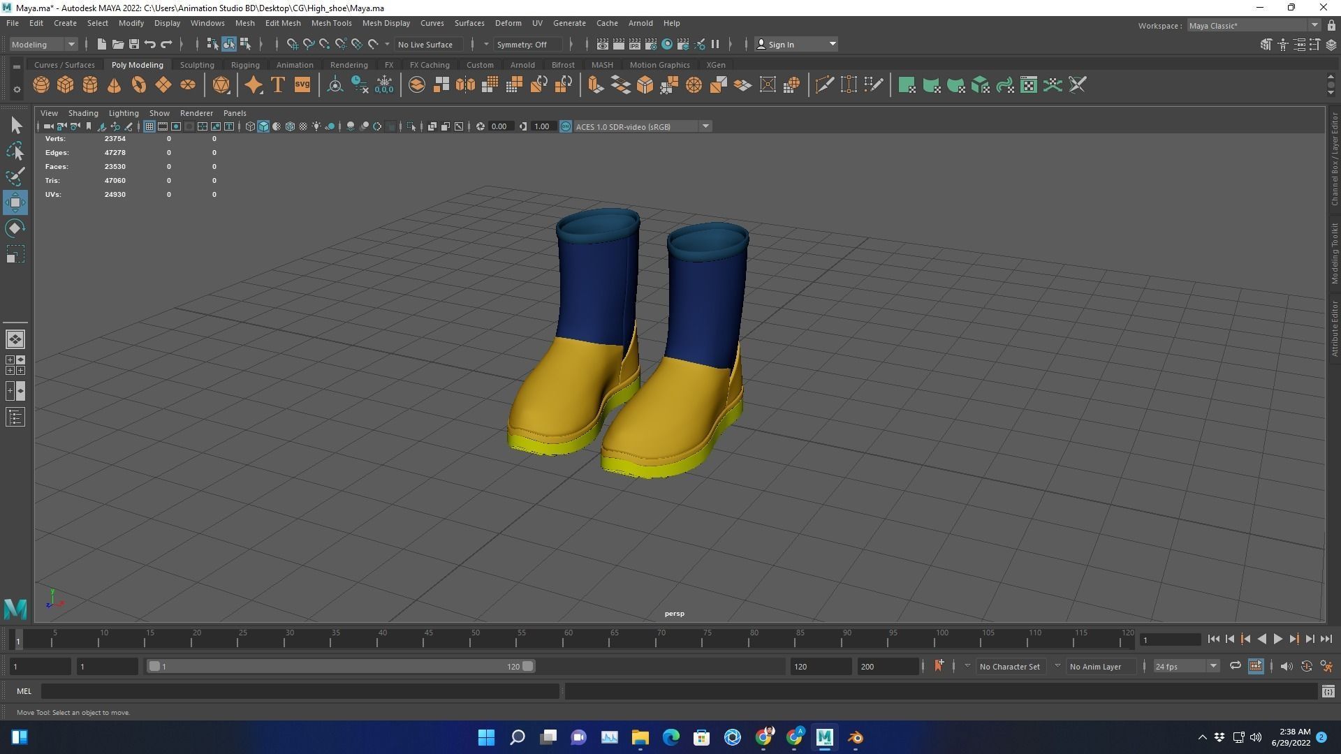 3D Concept shoe Modeling and Print ready file Low-poly 3D model Low-poly 3D model_9