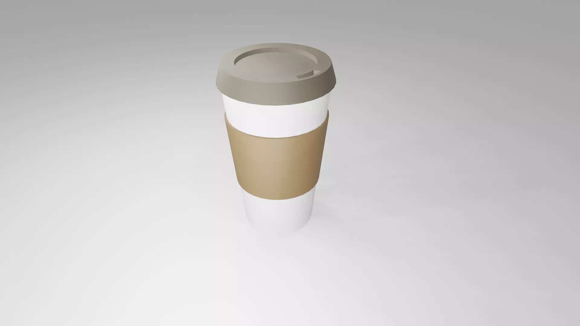 A takeaway coffee cup Free low-poly 3D model
