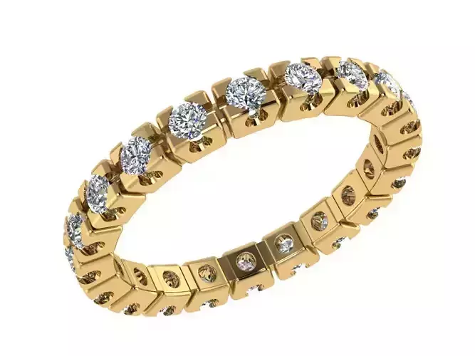 Ring223 diamond eternity ring gold