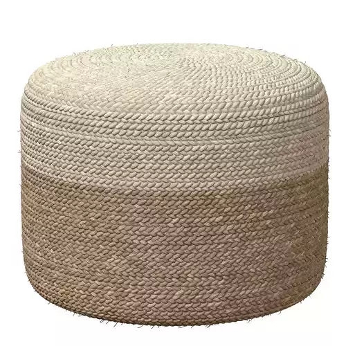  Agro Richer Home Decor Round Jute Pouf Bean Bag 3D model