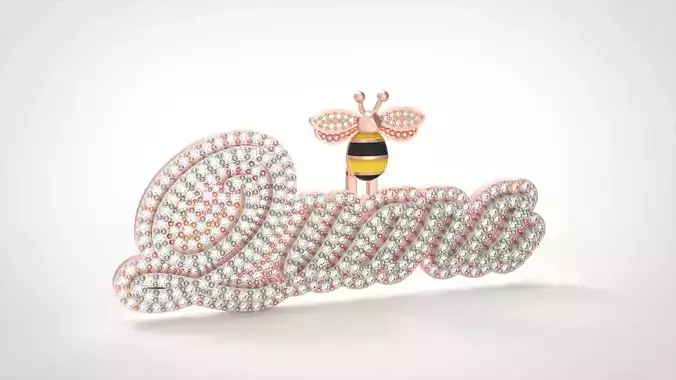 Model 715 Name Quana Necklace Diamond Pendant 3D print model
