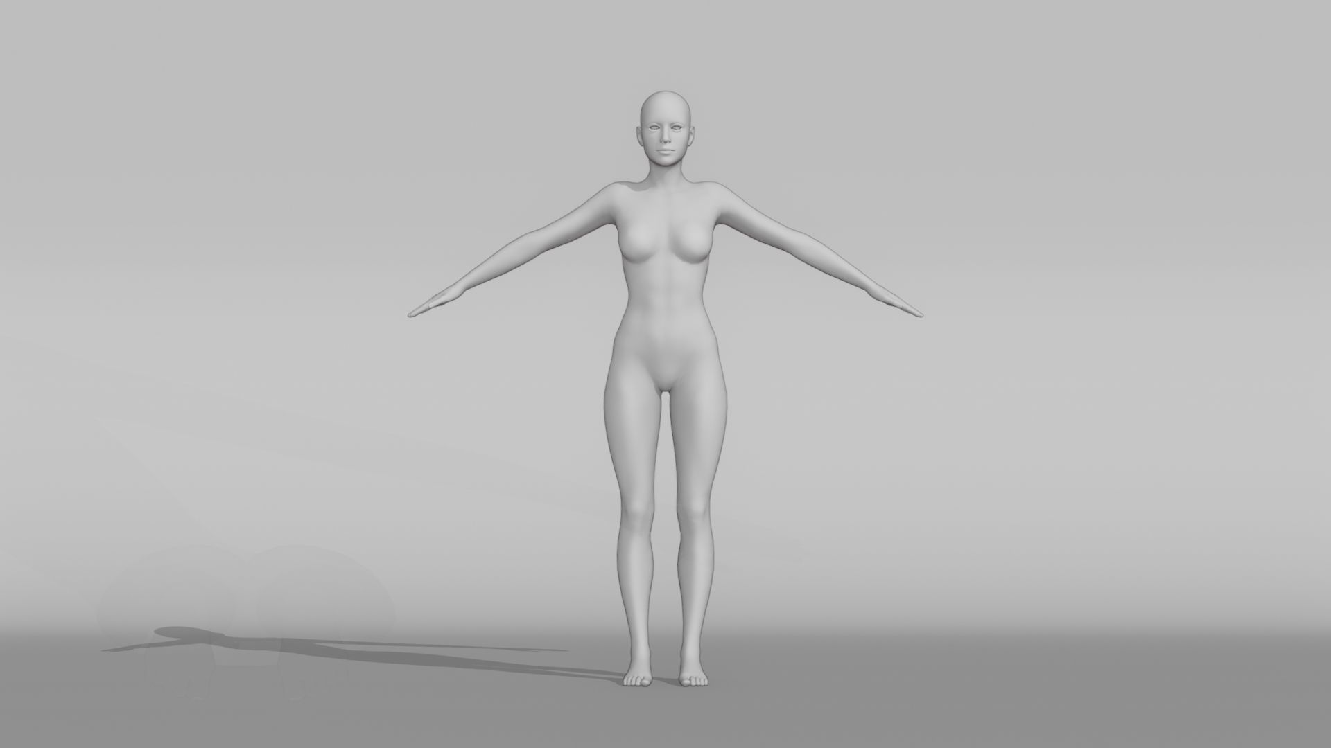 Realistic Base Characters Pack 3D model_2