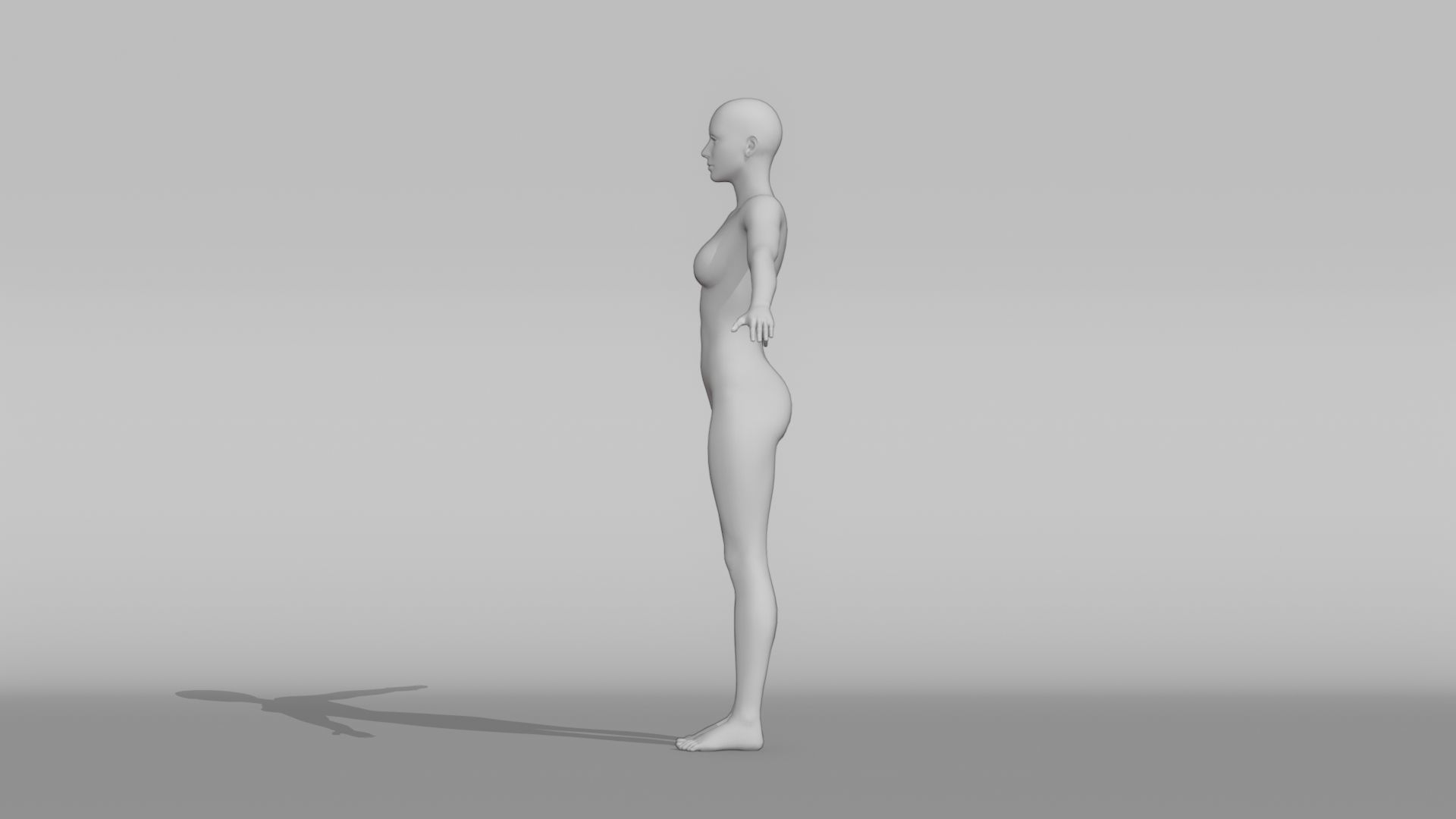 Realistic Base Characters Pack 3D model_5