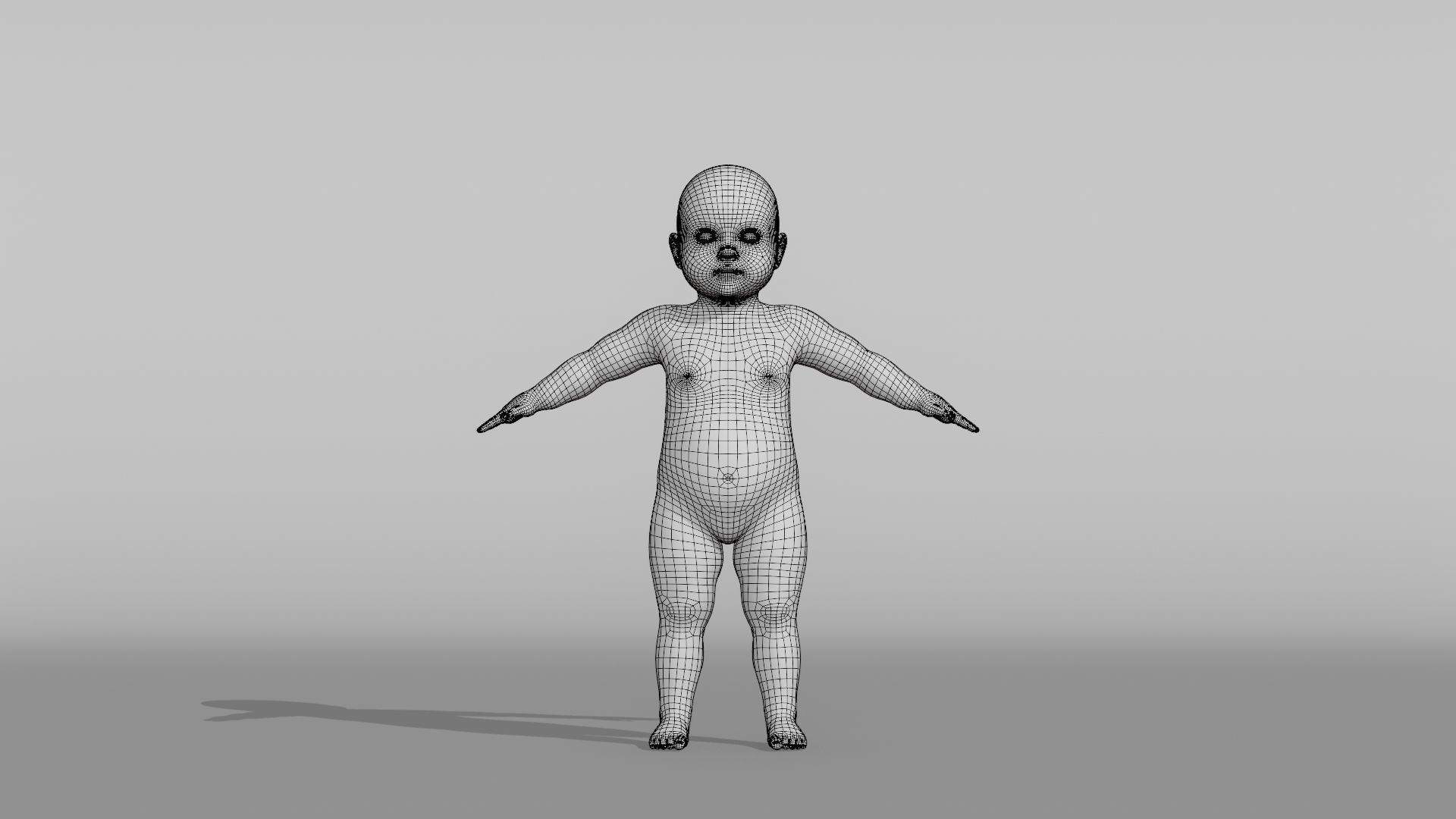 Realistic Base Characters Pack 3D model_37