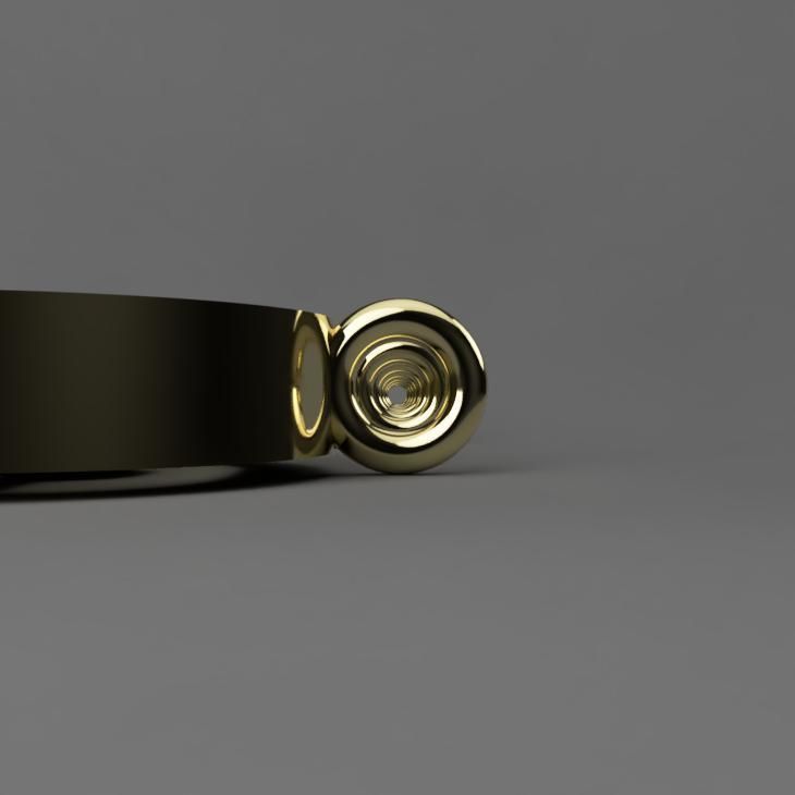 Alphabet on Circular Pendant 3D Model Collection for Necklaces 3D print model_3