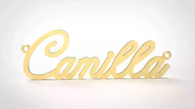 Model 717 Camilla Name Necklace Pendant