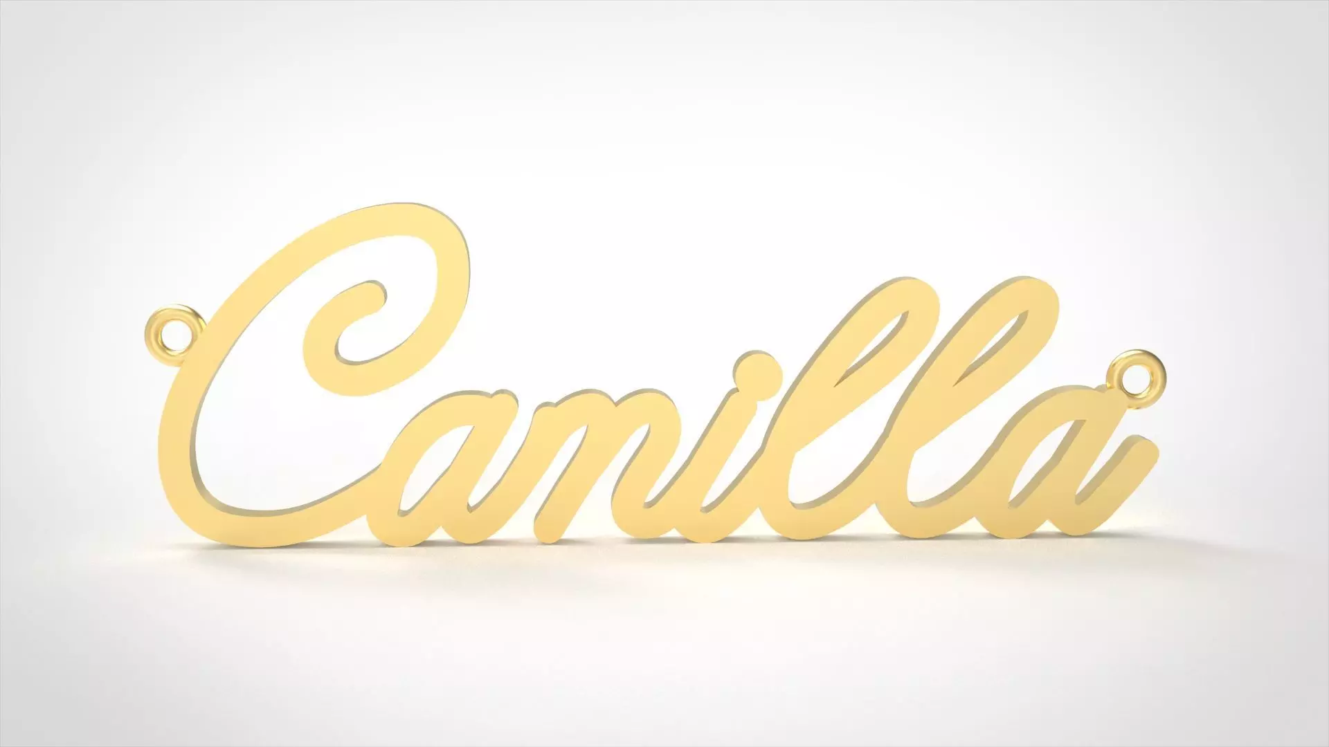 Model 717 Camilla Name Necklace Pendant 3D print model