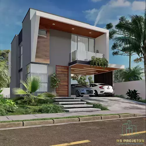 Modelo 3D Casa moderna