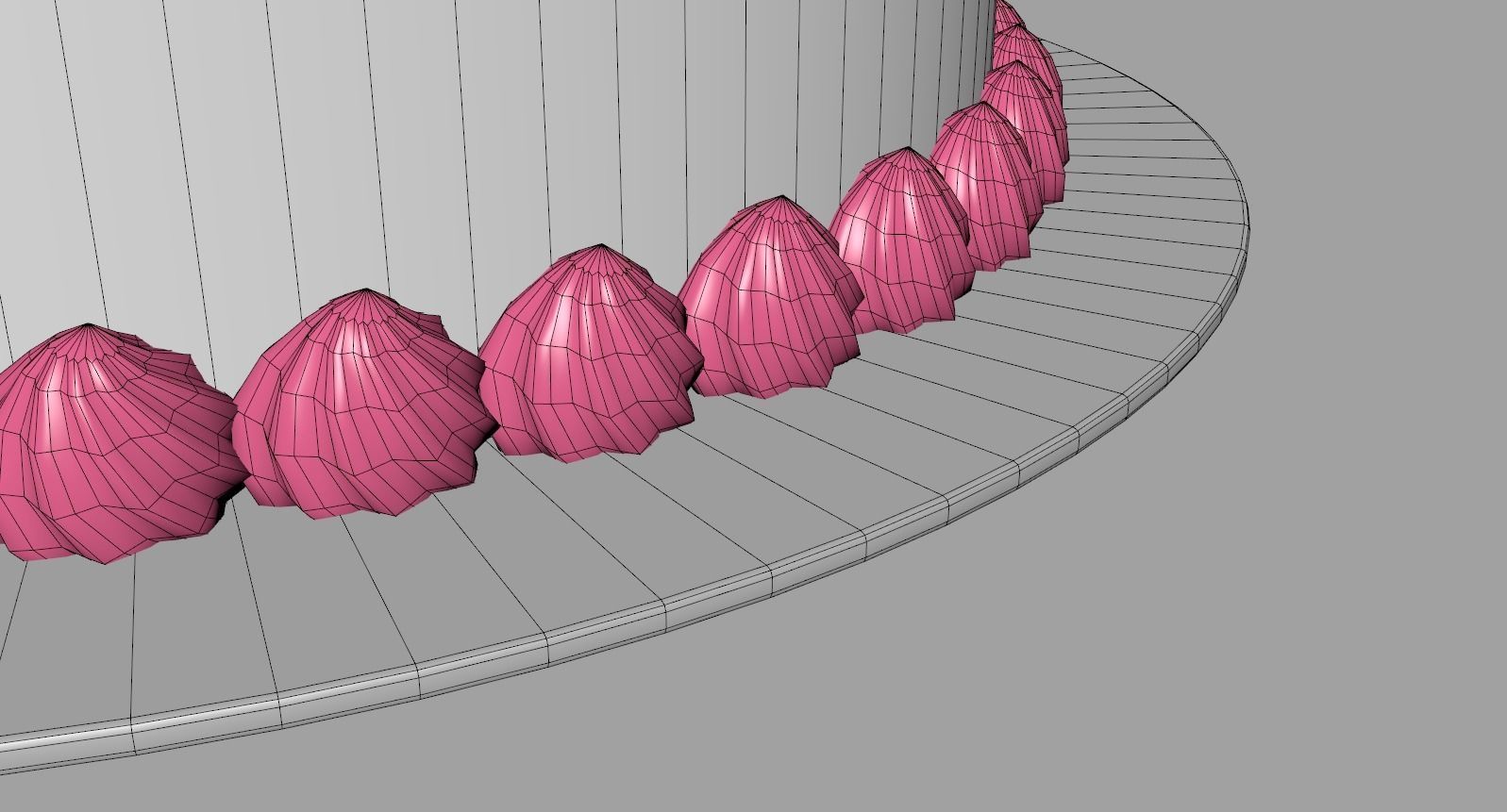 Regular Round Cake 3D model_6