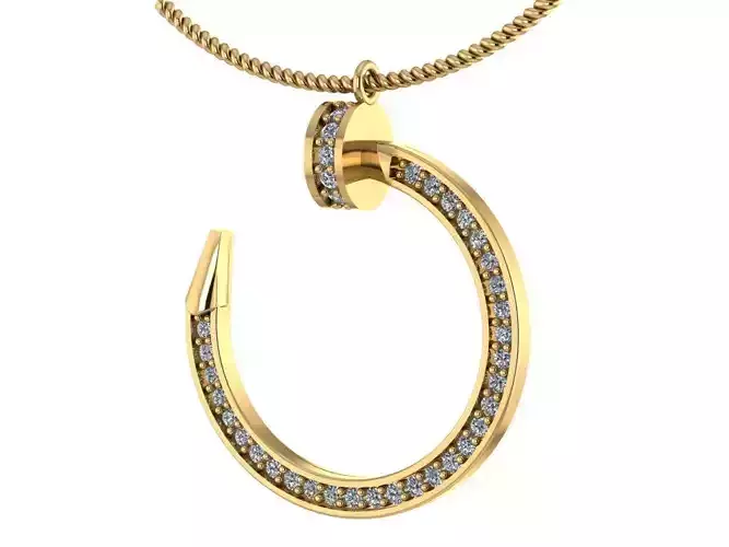 nail necklace new design