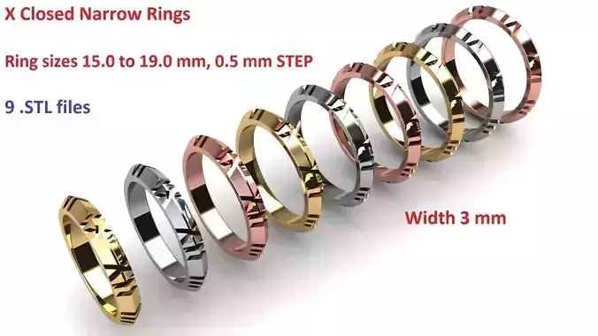 X Closed Narrow Rings