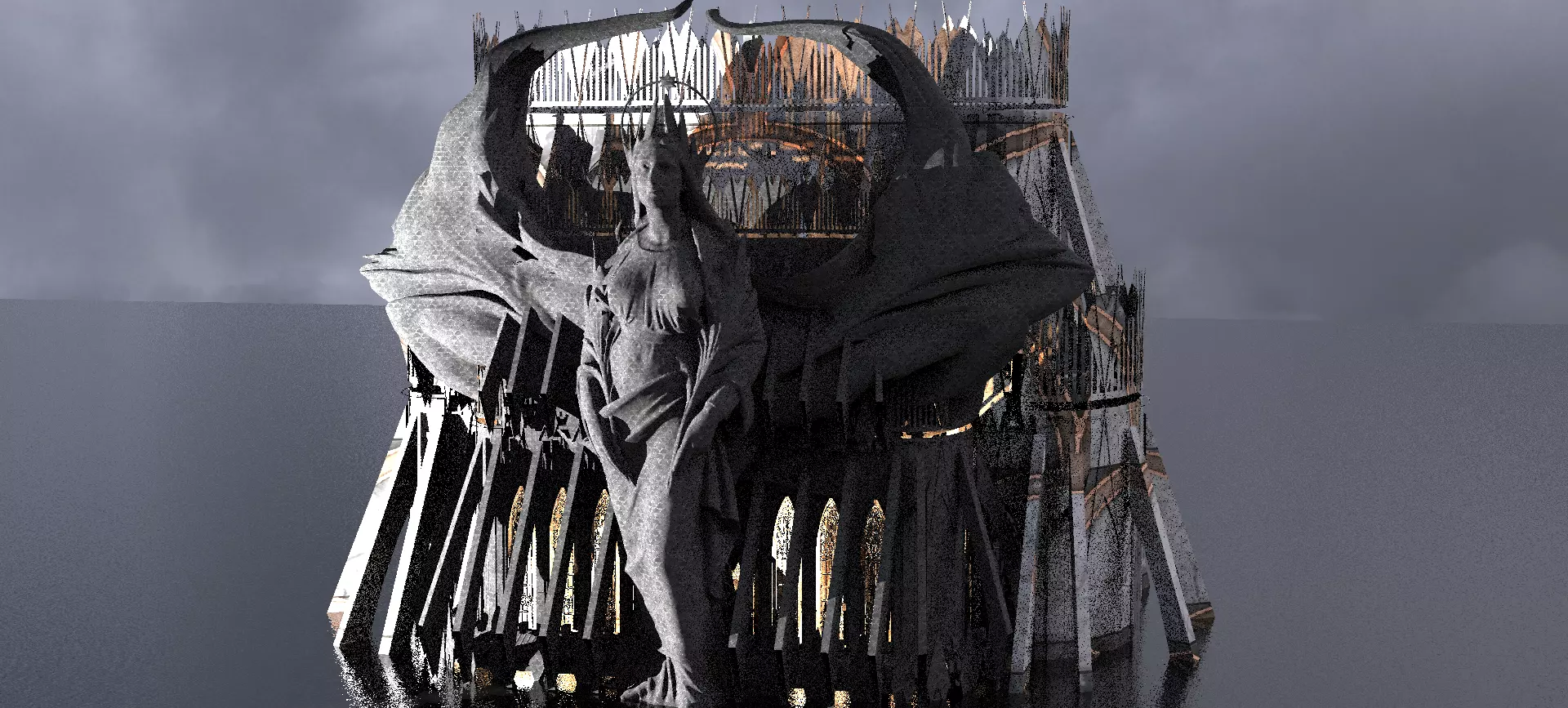 Palace Cathedral Fantasy  3D model_0