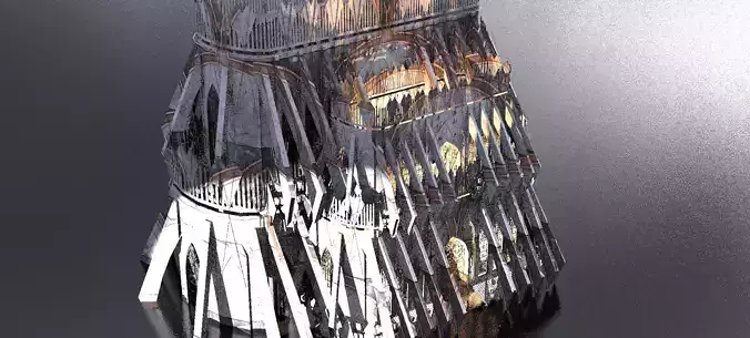 Marble palace Cathedral Fantasy 3 