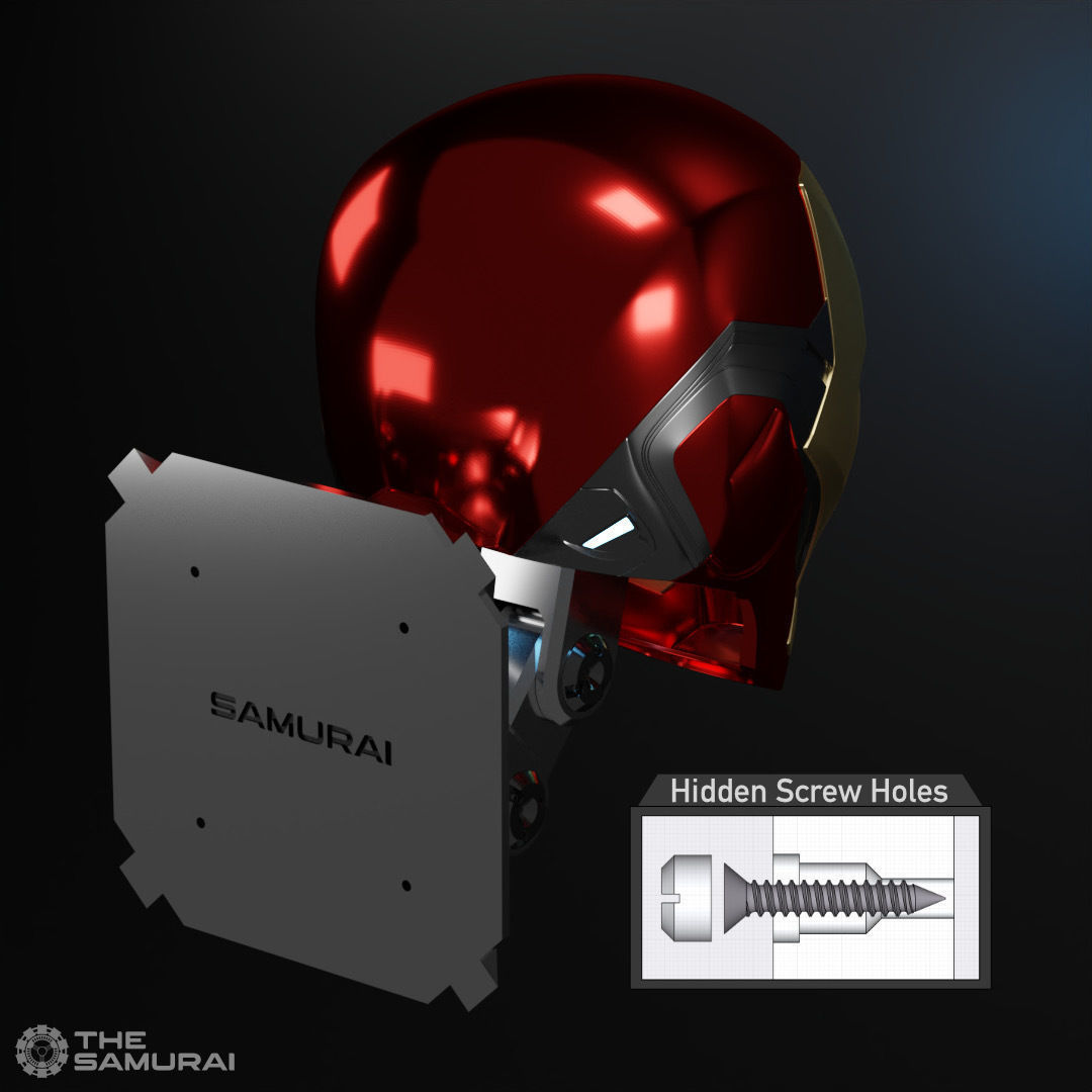 Articulating Helmet Stand 3D print model_5
