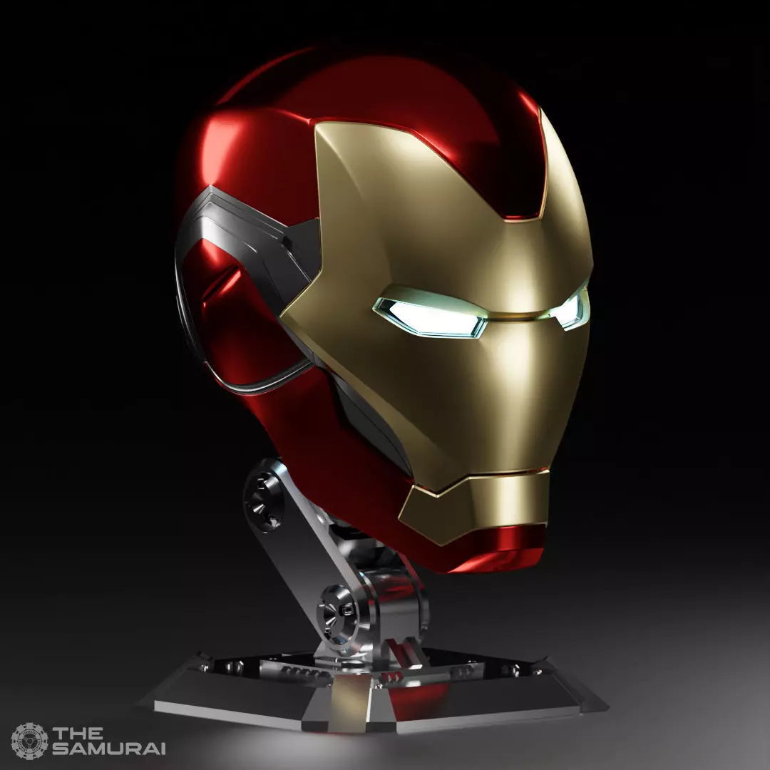 Articulating Helmet Stand 3D print model_0