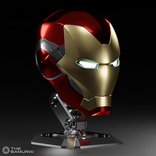Articulating Helmet Stand 3D print model