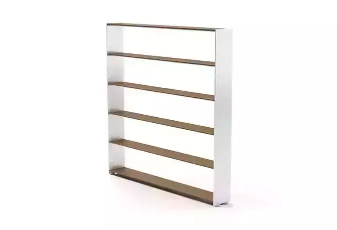 Eileen Frank White And Brown Wood Bookshelf