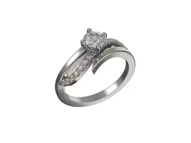 Women ring with diamonds