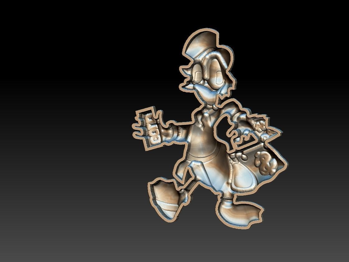 Scrooge McDuck - Tio Patinhas 3D Model Collection_21