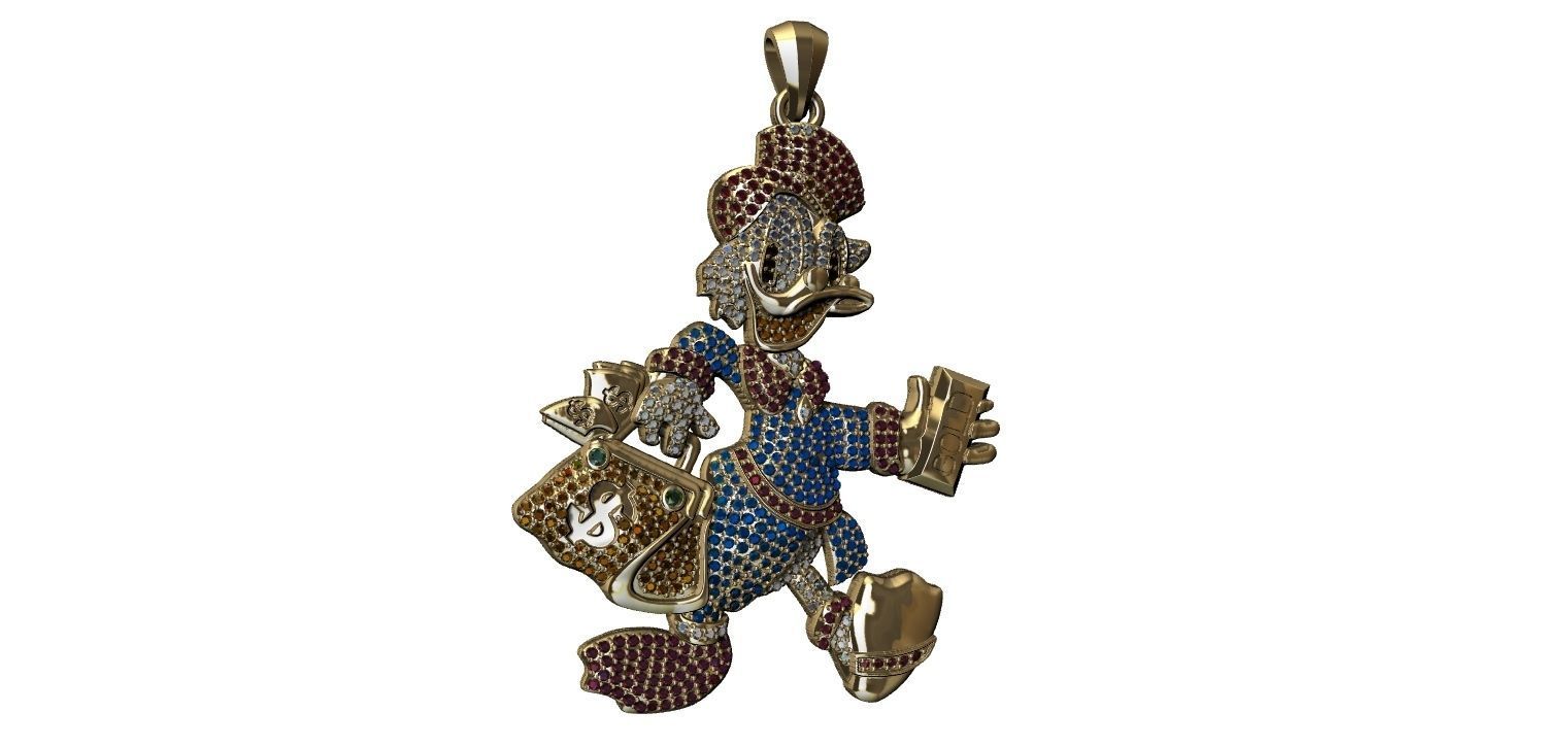 Scrooge McDuck - Tio Patinhas 3D Model Collection_11