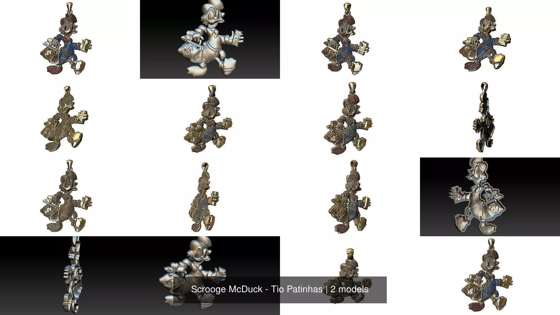 Scrooge McDuck - Tio Patinhas 3D Model Collection_1