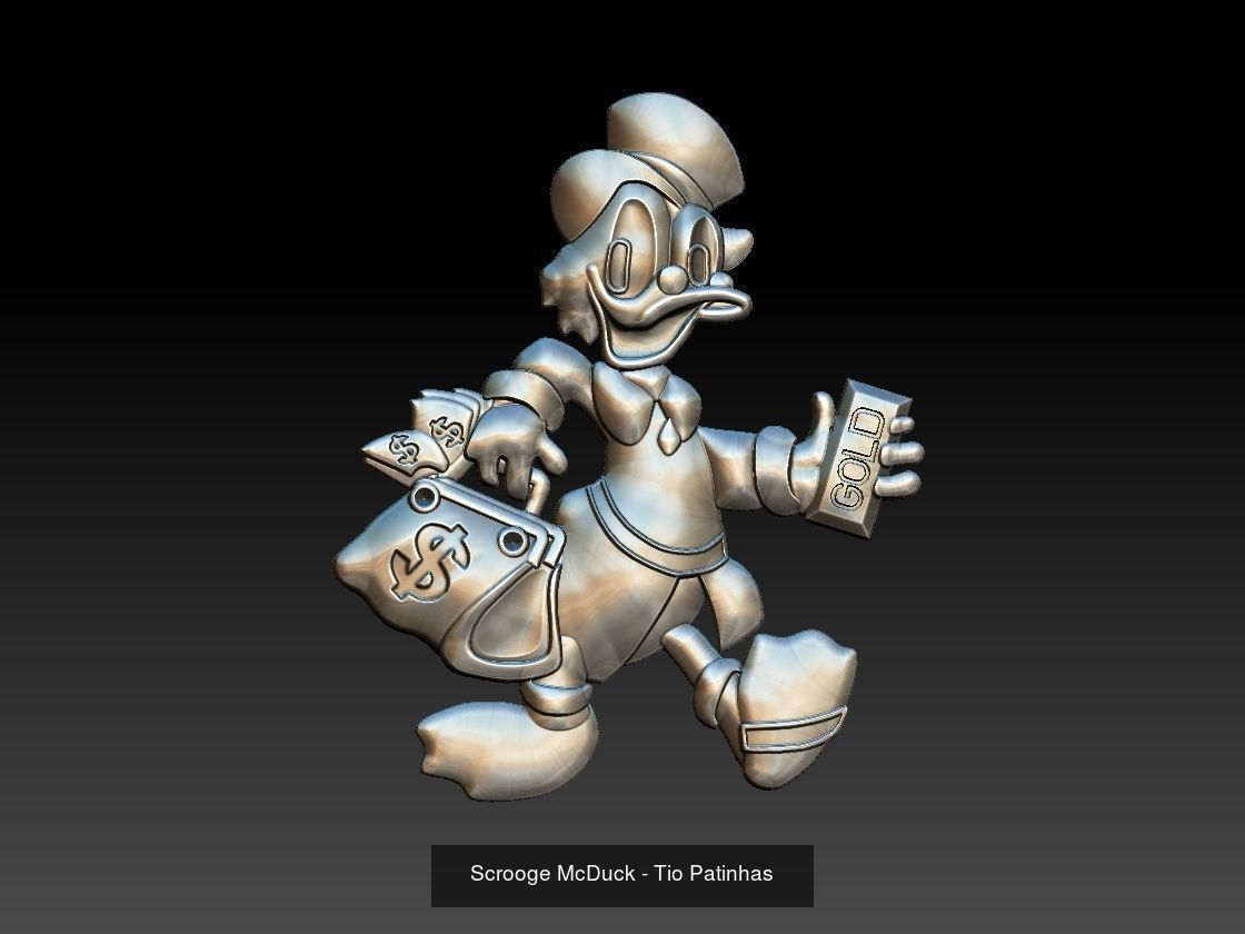 Scrooge McDuck - Tio Patinhas 3D Model Collection_2