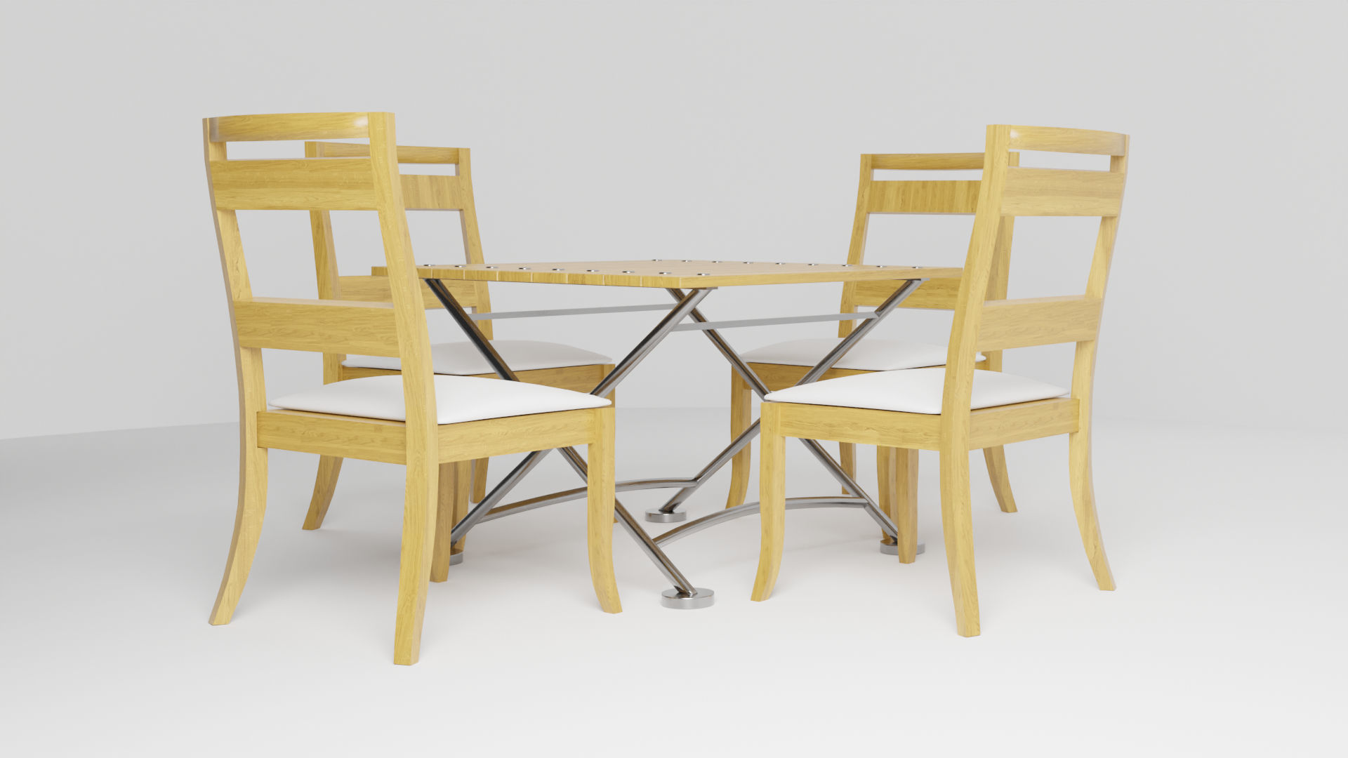 Outdoor Table Free low-poly 3D model_3
